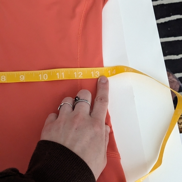 Lululemon Race With Grace 1/2 Zip II Top Jacket Atomic Red Coral Orange Size 4 - Picture 13 of 15